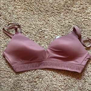 VS Pink no wire purple bra